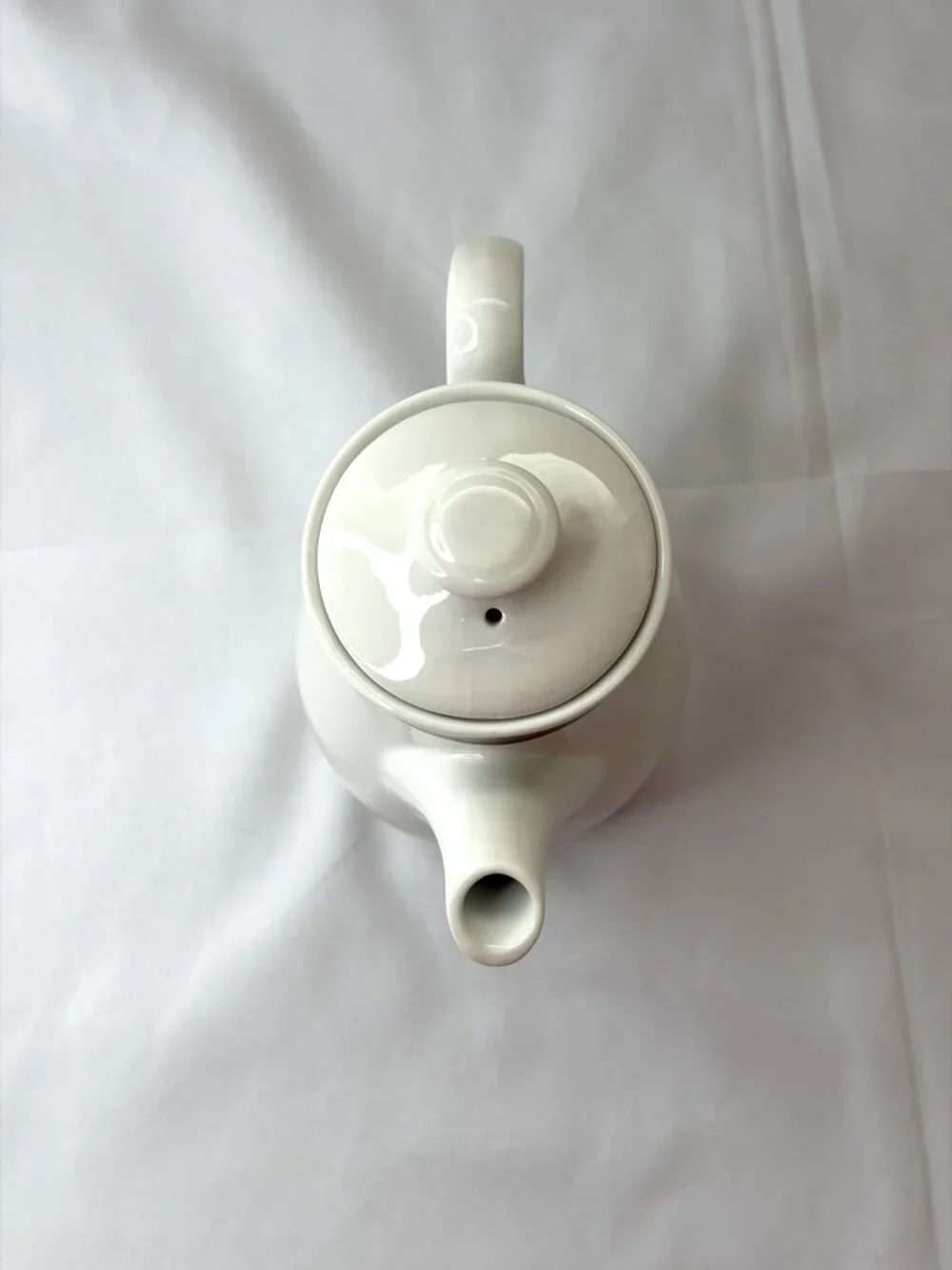 Vintage Steelite International Creamer Pitcher White Burgundy Red Gold Band 6